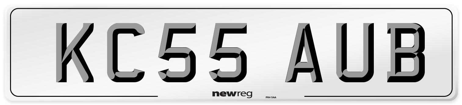 KC55 AUB Number Plate from New Reg